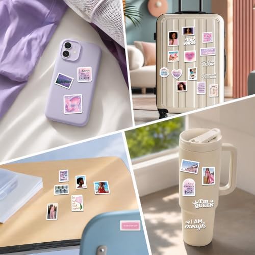 Purple Vision Board Supplies - 50 Pcs Aesthetic Black Girl Stickers
