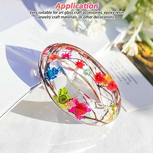 710pcs DIY Dried Flowers Scattered Aromatherapy Candle Epoxy Resin Pendant