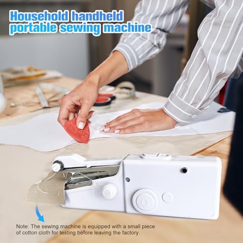 Handheld Sewing Machine - Portable Mini Sewing Machine with Accessories Kit for Sewing Clothes for Beginners DIY