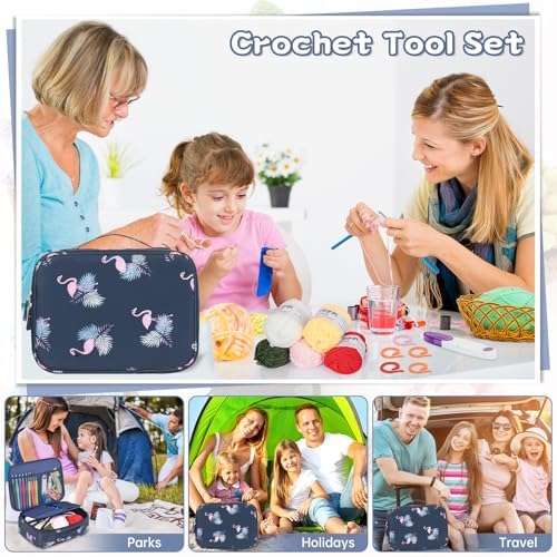 GMAK Crochet Kit for Beginners Adults, All in One Crochet Set Include Yarns