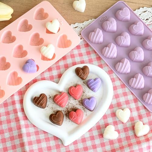 Small Heart Chocolate Mold, Small Heart Shaped Mold Non-Stick