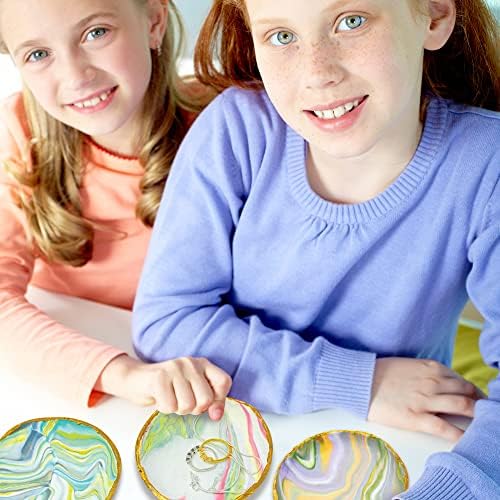 JOiFULi Make Your Own Clay Jewelry Bowls Arts and Crafts Kit for Girls Kids Ages 8 9 10 11 12 Years Old