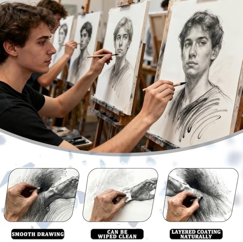 Charcoal Powder for Drawing & Art - Ideal for Sketching, Shading & Blending - Professional Artist Grade (4 Ounces)