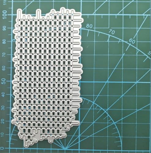 Scrapbooking Die-Cuts for Card Making, Christmas Metal Cutting Dies, Paper Craft Punch Template, Background Embossing Stencils, DIY Album Décor (Grid A-10.5x5.3cm)