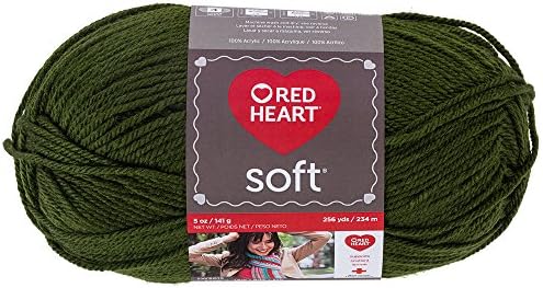 Red Heart Soft Yarn, Dark Leaf
