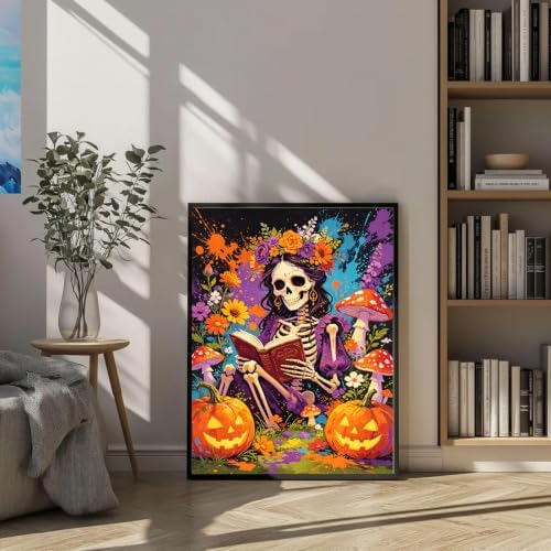 Tabszca Halloween Skull Paint by Numbers Kit for Adults 16 X 20 Inch