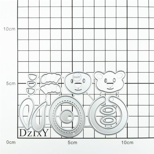 Patchwork Bunny Bear Metal Cutting Dies for Card Making