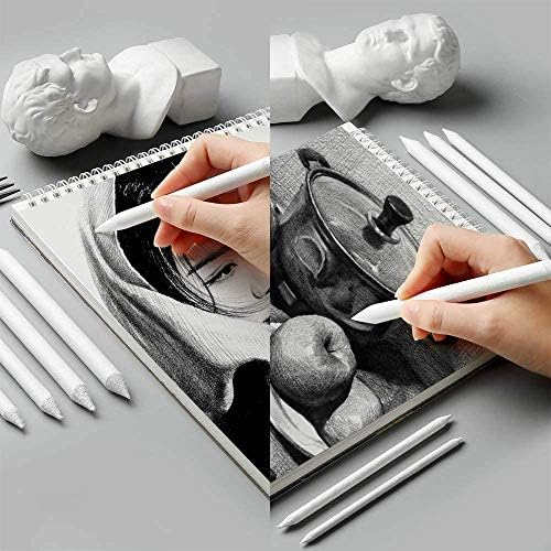 22 PCS Sketch Paper Pen Set Sketch Drawing Tools, Sketch Paper Pens Stumps Sand Paper Flexible Eraser Ergonomic Handle Double-Ended Pencil Tool, for Sketch Lover Training Drawing Students etc.
