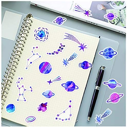 Yoksas 320 Pcs Watercolor Washi Stickers - Forest Nature, Ocean Animals, Sea Beach Aesthetic Stickers for Scrapbooking, Planners, Calendars, Bullet Journal