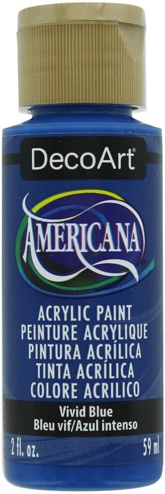 Americana Acrylic Paint 2oz-Vivid Blue -DA-394