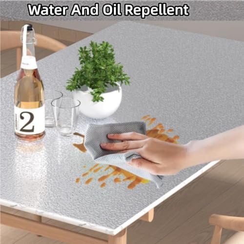 Soqool Kitchen Oil Proof Sticker, Peel and Stick Aluminum Foil Backsplash Wallpaper, Self Adhesive Waterproof Contact Paper for Cabinet, Drawer, Shelf Liner, Countertop Cover, 15.7 x196.8 Inch