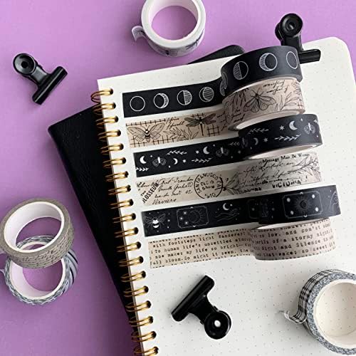 16 Rolls Washi Tape Set for Journaling, Scrapbooking & Decorative Crafts