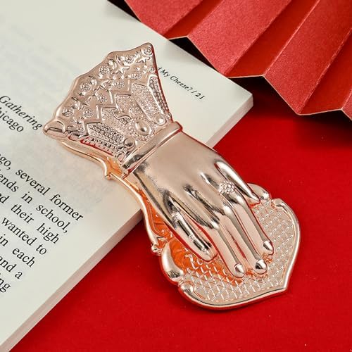 Shell Metal Binder Clips, Gold Vintage Book Clips for Journal Organization
