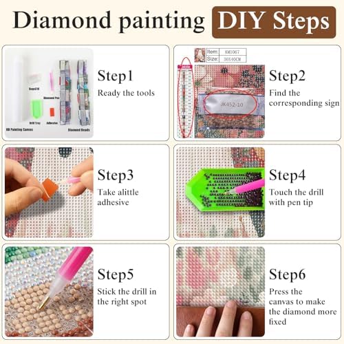 Highland Cow Diamond Painting Kits for Adults, Fall AutumnDiamond Art