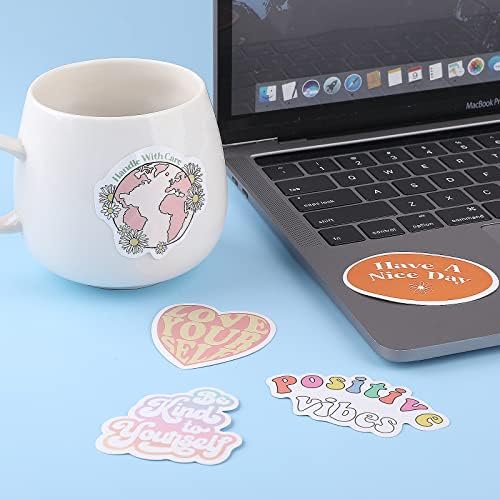 100PCS Cute Preppy Stickers Pink Motivational Vinyl Waterproof Stickers for Laptop Bumper Water Bottles Computer Phone Hard Hat Car Inspirational Decals for Adults Women Kids Teen Girls