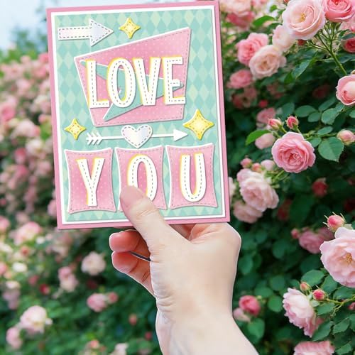 GLOBLELAND Vintage Letter A to Z Cutting Dies for Card Making Number 0 to 9 Metal Die Cuts Elements Decorate Die Cut Dies for DIY Cards Scrapbooking Photo Album Crafts Decor