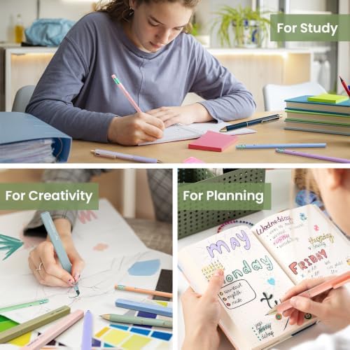 Taja Cute Pencil Case With School Supplies, 39 PCS, Stationery Set, Green