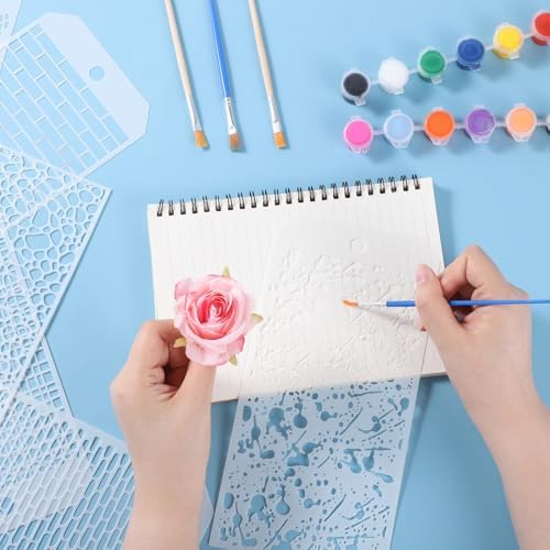 8 Pcs Journal Stencils Bullet Dotted Journals Supplies Planner Stencil