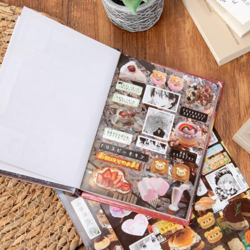 Uideyvi Japanese Comic Style Sticker Scrapbooking Supplies for Junk Journal, 45 Sheets Stickers TZ013008