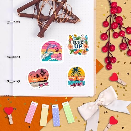 100Pcs Florida Stickers and Decals for Luggage, Waterproof - Florida State Party Supplies & Decorations, Gifts - FL State Stickers for Water Bottle - Gift for Women & Men