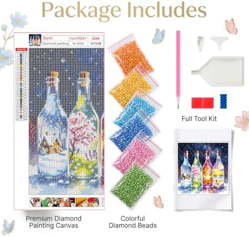 HvasJing Link Diamond Painting Kit for Adults, Four Seasons Diamond Art Kit