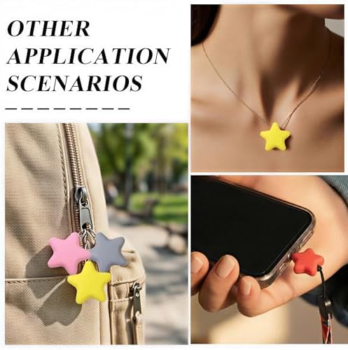 ZZXLLRO Star Knitting Needle Stoppers Silicone Point Protectors Accessories-1.38 Inch Diameter Fit Size 2.5-13 (3mm-9mm) for All Different Needle Materials