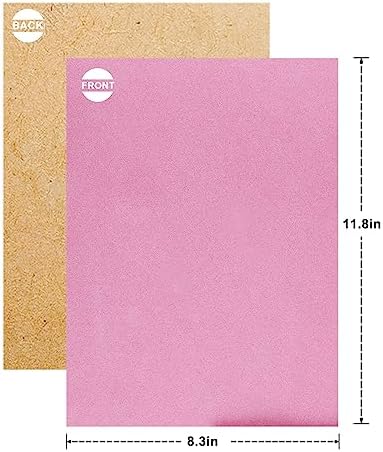 Mesheshe 40PCS Self Adhesive Felt, DIY Self Adhesive Fabric for Art & Crafts, Peel and Stick Felt for Drawer/Jewelry Box Felt Liner, A4 Size (8.3/inch x 11.8/inch, Pink) MSS23-XH-40PCSA4-Pink