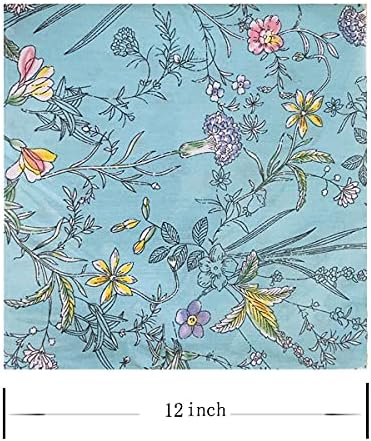 12"x12" 50pcs Cotton Fabric Squares for Sewing Quilting Supplies-Floral