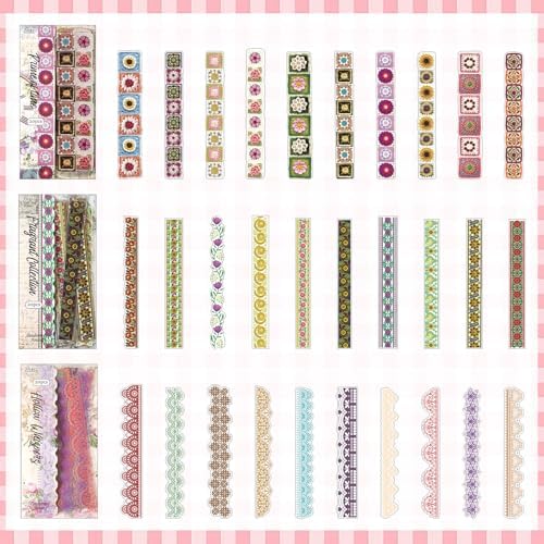 Woven Whispers Sticker Series Scrapbooking Supplies for Junk Journal, 120 Sheets PET Stickers - Vintage Journaling Stickers