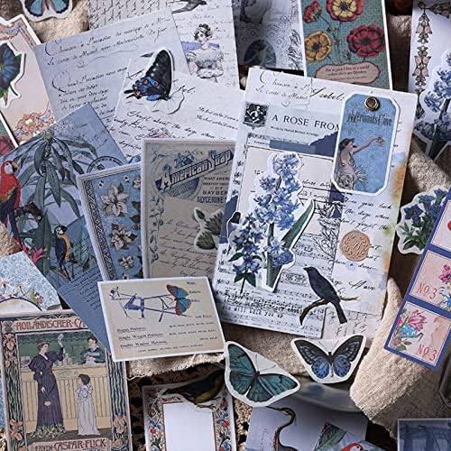 Esweny 200PCS Vintage Scrapbooking Supplies Kit for Journaling, Scrapbook Sticker Paper Pack for Junk Journal Planners Aesthetic Cottagecore Room Decor Wall Art Collage Album