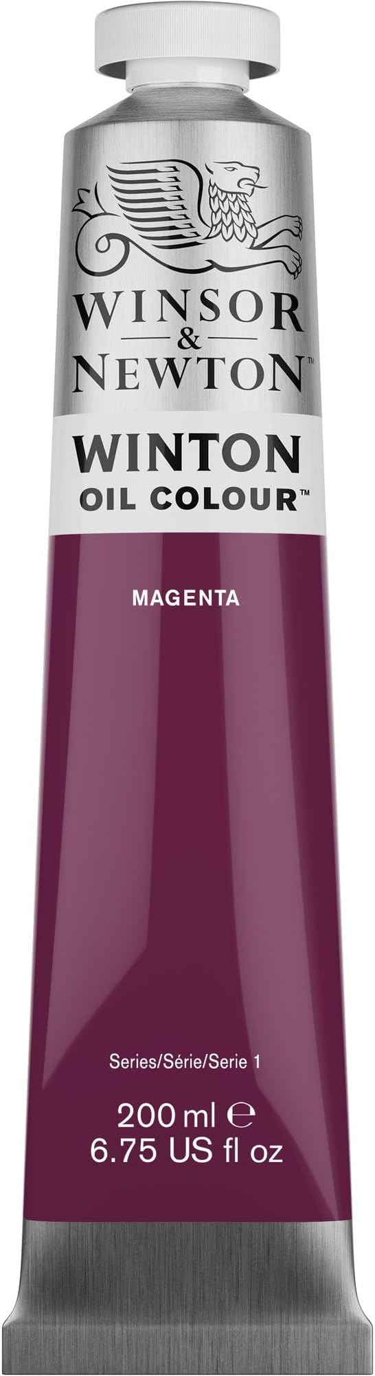 Winsor & Newton Winton Oil Color, 200ml Tube, Magenta | High-quality pigments, Durable, Lightfast, Permanent, Uniform Consistency, Great Pigment Load