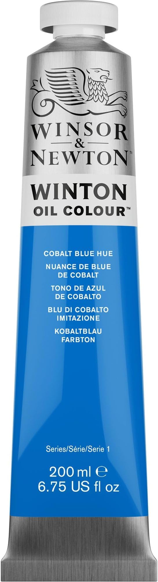 Winsor & Newton Winton Oil Color, 200ml Tube, Cobalt Blue Hue | High-quality pigments, Durable, Lightfast, Permanent, Uniform Consistency, Great Pigment Load