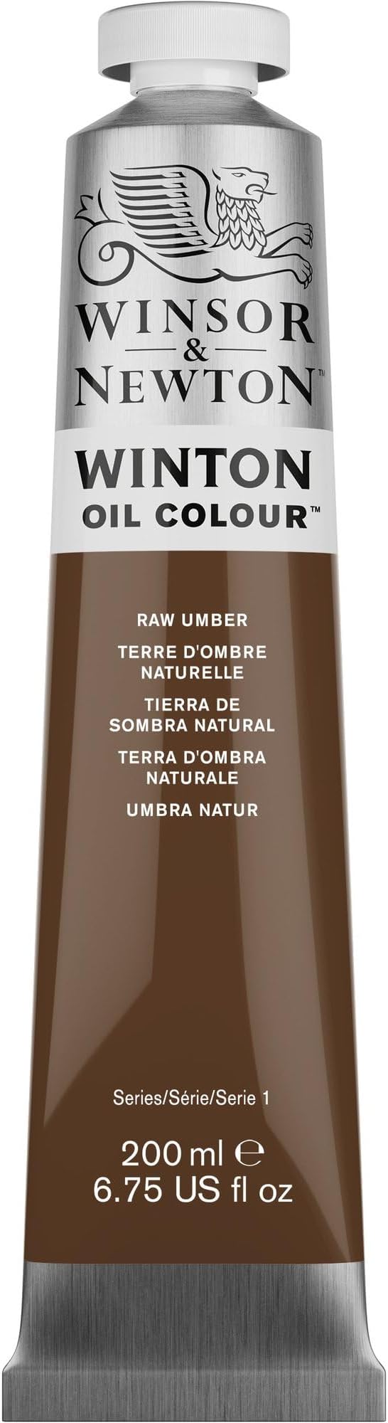 Winsor & Newton Winton Oil Color, 200ml Tube, Raw Umber | High-quality pigments, Durable, Lightfast, Permanent, Uniform Consistency, Great Pigment Load