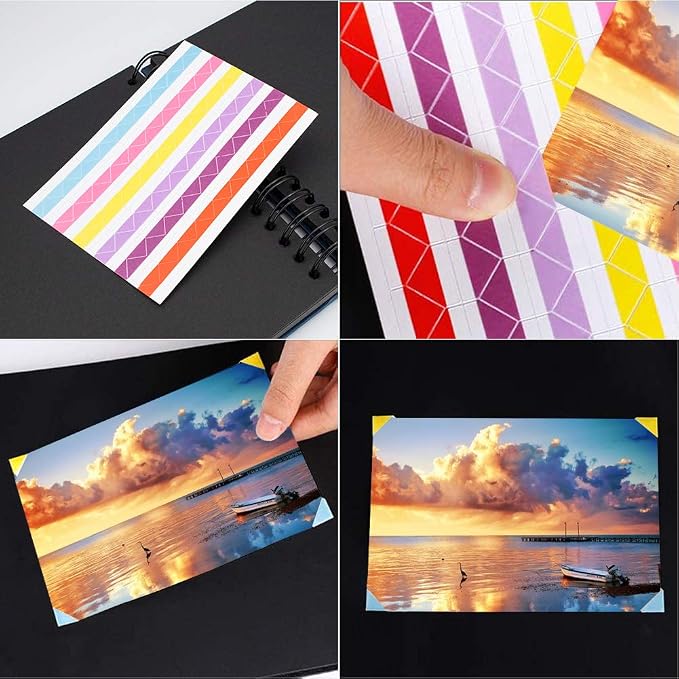 11.5 x 8.5 Inch Scrapbook Album with 15 Metallic Markers,Blue (40 Sheets) 