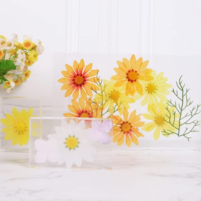 3 Pcs Rectangular Silicone Molds for Resin, Large Resin Mold Glossy Deep Square Molds 9.6''x 6.6'' w. 4''x 2.7'' w. 3.1''x 2.5'' w, Deep Epoxy Resin Molds for Flowers Preservation, Resin Casting