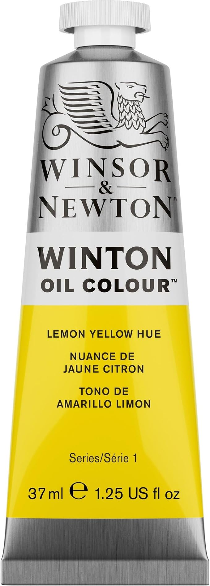 Winsor & Newton Winton Oil Color, 37ml Tube, Lemon Yellow Hue | High-quality pigments, Durable, Lightfast, Permanent, Uniform Consistency, Great Pigment Load