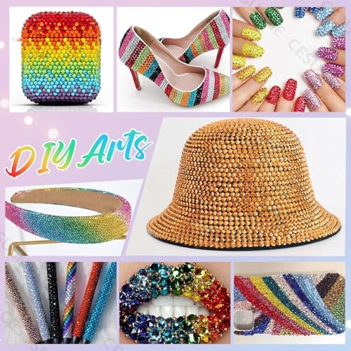 28000 Pcs Color Rhinestones Bedazzling Kit, Resin Bedazzling Rhinestones