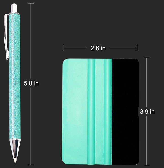 Craft Weeding Pen Tool Set, Essential Adhesive Vinyl Kits, Precision Pin Pen Tools for Cricut Air Silhouette Siser Oracal Accessories, Turquoise