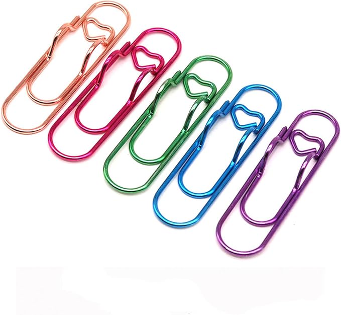 15 Pcs Metal Pen Holder Clips for Notebook, Planner Accessories