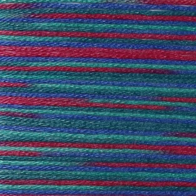 KCS Big skeins of 25 Meters Size 25 Color Variegated Cross Stitch Stranded Threads,6 skeins,4507