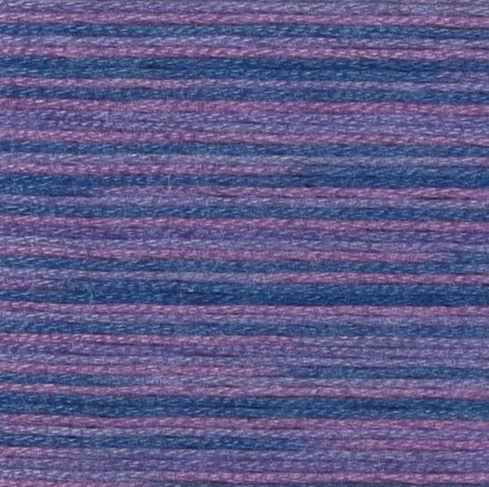 KCS Big skeins of 25 Meters Size 25 Color Variegated Cross Stitch Stranded Threads,6 skeins,4215