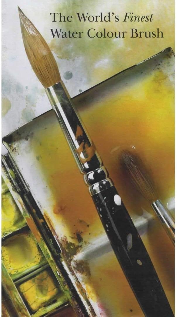 Winsor & Newton Series 7 Kolinsky Sable Brush, Round SH #2, Brown | The World's Finest Watercolor Brush, Kolinsky Sable Hair, Rust-proof, Seamless Nickel Plated Ferrules, Hand-Made in England