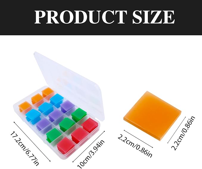 120PCS Diamond Painting Glue Clay, Colorful Clay Wax Painting Tool DIY Diamond Art Accessories and Tools for Embroidery Accessories,2 x 2cm(5 Colors) (Multicoloured)