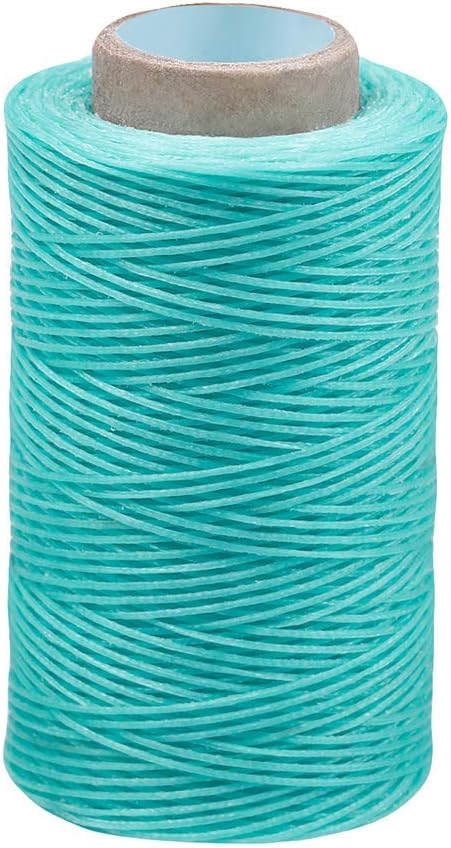 284Yards Leather Sewing Waxed Thread, 0.8mm Waxed Thread for Bookbinding | Waxed Thread for Bookbinding, Upholstery Thread Heavy Duty, Wax String for Leather Craft DIY/Bookbinding/Shoe Repairing