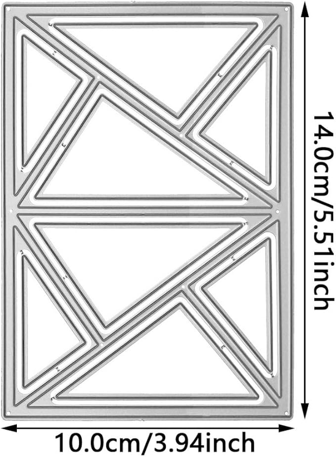 Cutting Dies 3D Background Frame Metal Stencils Scrapbooking Tools DIY Craft Carbon Steel Embossing Template for Paper Card Making Album Arts Supplies