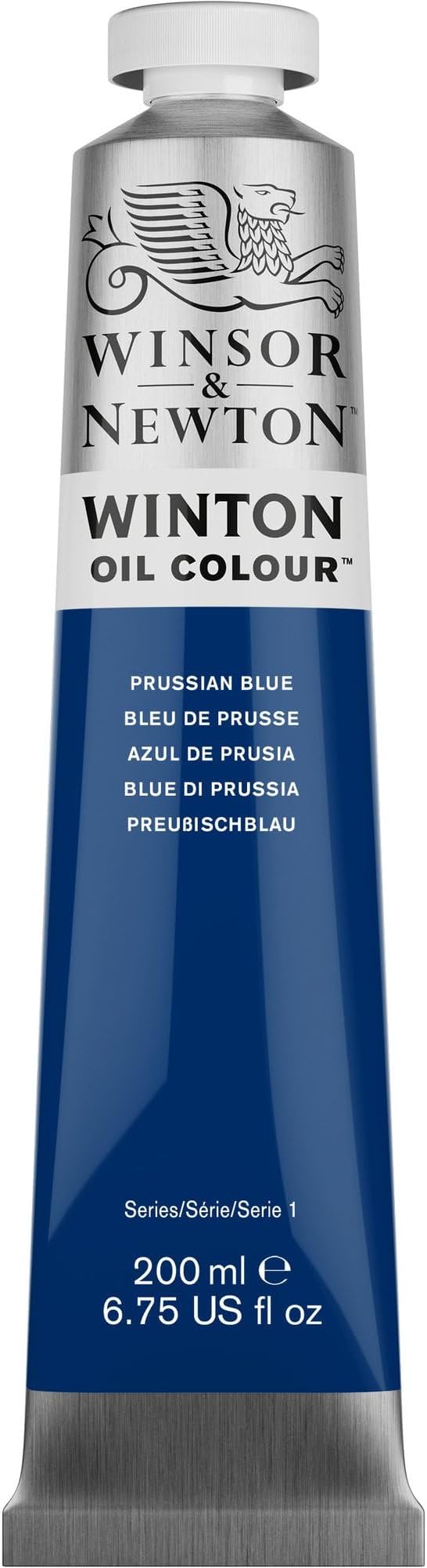 Winsor & Newton Winton Oil Color, 200ml Tube, Prussian Blue | High-quality pigments, Durable, Lightfast, Permanent, Uniform Consistency, Great Pigment Load