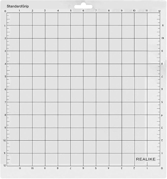 REALIKE 12X12 StandardGrip Cutting Mats for Silhouette Cameo 5/4/3/2/1(3 Pack),Gridded Adhesive Non-Slip Non-Slip Cutting Mat, Replacement Accessories Set Mats Vinyl Craft Sewing