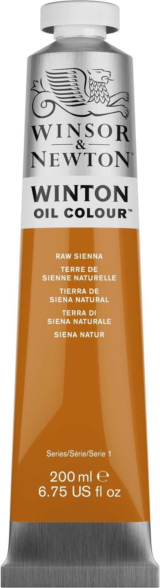 Winsor & Newton Winton Oil Color, 200ml Tube, Raw Sienna | High-quality pigments, Durable, Lightfast, Permanent, Uniform Consistency, Great Pigment Load