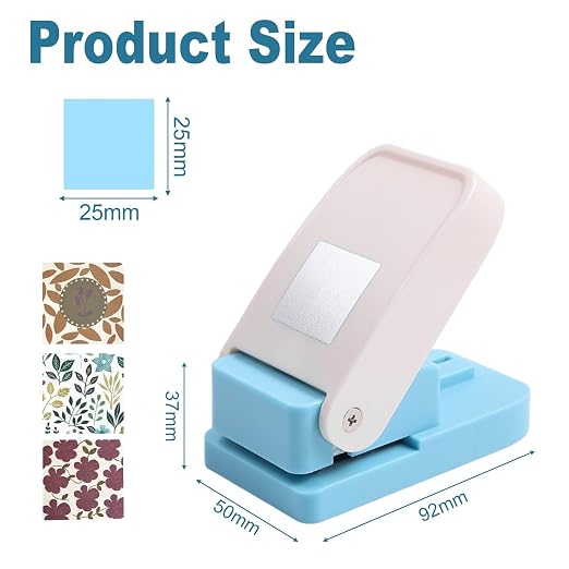 1X1 inch Square Postage Stamp Puncher