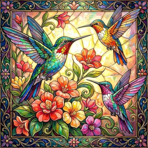 Hummingbird Diamond Art Kits for Adult Diamond Painting Kit for Beginner